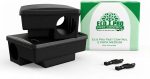 Mouse Bait Station 2 Pack Medium Size, Tamper Resistant Lockable Bait Boxes Indoor Outdoor, High Capacity Mid Size Rodent Bait Box with Key, Reusable Weather Resistant Pest Control