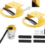 Mouse Bucket Trap Auto Reset Lid, Mouse Bucket Trap for 5 Gallon Bucket Reusable Rodent Control Tool for Indoor Outdoor Use, Home Garage Barn-2pcs1014