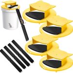 Mouse Trap Bucket Lid, Mouse Traps Indoor for Home, 5 Gallon Bucket Mouse Rat Trap, Auto Reset Reusable Multi-Catch and Releases Humane Mouse Rat Mice Traps for Outdoor Chicken Coop Barn Garage 4pack