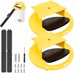 Mouse Trap Bucket,Upgrade Bucket Mouse Trap,Automatic Reset Flip and Slide Mouse Trap 5 Gallon Bucket Lid Mouse Rat Trap, Humane Rat Traps for Indoor Outdoor Use, Reusable Mouse Trap 2 Pack