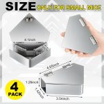Qualirey 4 Pcs Mouse Bait Station Steel Metal for Indoor Outdoor Use - Image 2