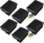 Qualirey 6 Pack Rat Station with Key, 8.66 x 7.5 x 3.9 in