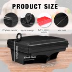 Qualirey 6 Pcs Rat Bait Station with Keys Outdoor for Mice Pests, Black - Image 2