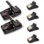 Rat Trap (12-Pack), Large Mouse Traps for Indoor and Outdoor Use, Reusable, Fast, Hygienic, Unplugged, Used to Catch Mice, Squirrels, Rodents, for Home, Yard and Barns