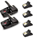 Rat Trap (12-Pack), Large Mouse Traps for Indoor and Outdoor Use, Reusable, Fast, Hygienic, Unplugged, Used to Catch Mice, Squirrels, Rodents, for Home, Yard and Barns