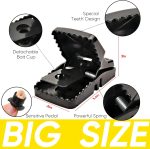 Rat Trap (12-Pack), Large Mouse Traps for Indoor and Outdoor Use, Reusable, Fast, Hygienic, Unplugged, Used to Catch Mice, Squirrels, Rodents, for Home, Yard and Barns - Image 2