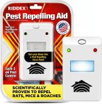 Riddex Plus Electromagnetic Pest Repeller Plug in for Home, Electromagnetic Pest Control Device for Mice, Rats & Roaches, Indoor Use, Non Toxic