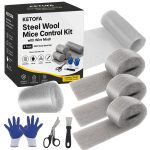 Steel Wool Mice Control Kit with Wire Mesh, 3 Pack 0000 Steel Wool Roll