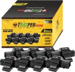 Tratper Mouse Tunnel Traps. Prevents Accidental Triggering with Dual Tunnel Design. Covered Snap Traps for Humane Kill, Safe and Reusable, Pest Control for Mice, Indoor & Outdoor Use, 8 Pack