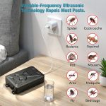 Ultrasonic Pest & Rodent Mouse Squirrels Repellent, Plug-in Electronic Rat Bat Repeller, Battery Operated Deterrent Control Mice for Car Engines - Image 2