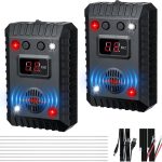 Ultrasonic Rodent Repellent for Car Engine, 2 Pack Rat Repellent for Car with LED Strobe Light, Mouse Deterrent for Cars Garage