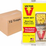 Victor Easy Set Mouse Trap - 18 Pack (72 Total Traps)