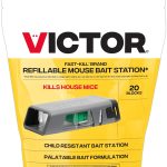 Victor Fast-Kill Brand Refillable Mouse Poison Bait Station - 20 Baits - Dual Entry Design - M923