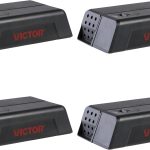 Victor M250S Indoor Humane Electronic Mouse Trap - No Touch, No See Electric Instant Kill Mouse Trap - 4 Traps