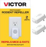 Victor M752PS PestChaser Rodent Repellent with Nightlight & Extra Outlet