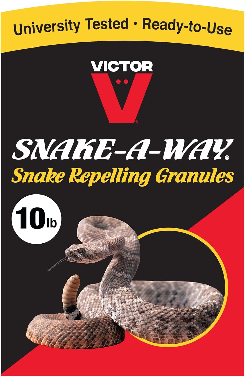 Victor Snake-A-Way Outdoor Snake Repellent Granules for Yard, 10 lb Victor Snake-A-Way Outdoor Snake Repellent Granules for Yard, 10 lb Bag - Image 1