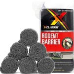 Xcluder Rodent Control Fill Fabric 6 Rolls of Stainless Steel Wool Blend Protect Home, Business, Office Stop Rats, Mice, and Pests from Entering Property